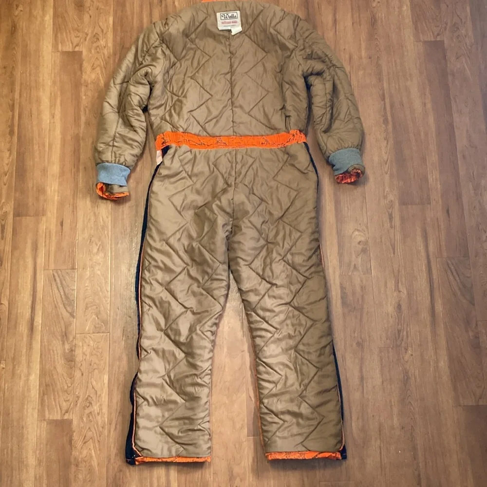 Vintage hunter orange camouflage Walls insulated coveralls medium - Picture 5 of 11